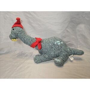 Hallmark Christmas Björn the Blue Brontosaurus Dinosaur Star Hat Scarf Plush 18"